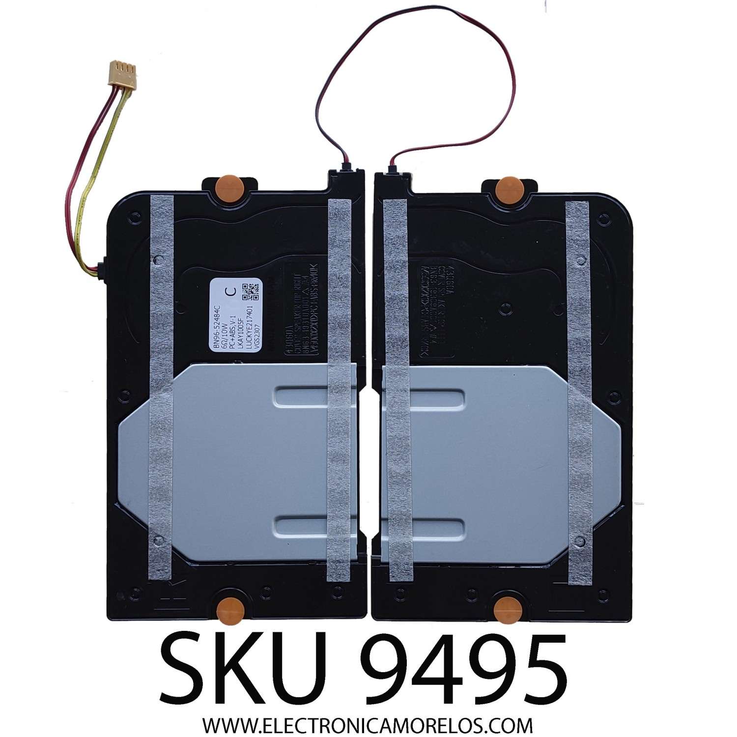 KIT DE BOCINAS PÁRA TV SAMSUNG / NUMERO DE PARTE BN96-52484C / BN63-19310A001 / BN9652484C / PANEL CY-QB043HGHV1H / MODELO QN43Q60BDFXZA CA01	